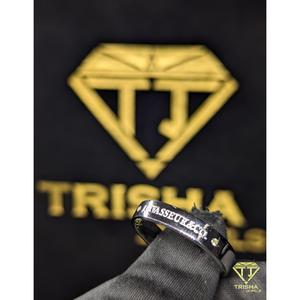 Elegante anillo de boda con diamante moissanita VVS, elaborado en plata de ley 925, joyería fina de Trisha Jewels - Product Image 3