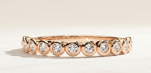 Anillo de Diamantes de Oro Amarillo para Mujer, Corte Brillante Redondo, Estilo Clásico para Boda |   Anillo de compromiso E Color Lab Grown - Product Image 2