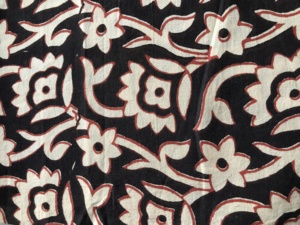 Wholesale Hand Block Printed Cotton <b>Fabric</b> – Black <b>Red</b> Floral Indian Cotton <b>Fabric</b> & Textile <b>Fabric</b> Manufacturer - Product Image 2