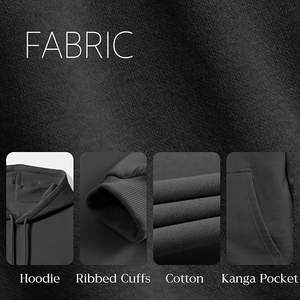 Nueva Llegada, Sudadera con Capucha para Hombre, 100% Algodón, Forrada, Manga Larga, Cuello Caído, Color Sólido, Cómoda, Tallas Grandes, Personalizable - Product Image 6