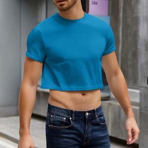 Camisetas de Manga Corta para Hombre, Personalizadas OEM, de Primera Calidad, Cuello Redondo, Estilo Casual, Holgadas, para Verano - Product Image 1