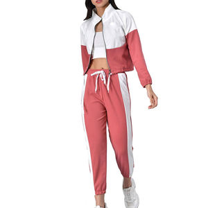 Conjuntos Deportivos Personalizados para Mujer, 100% Algodón, con Capucha, Corte Regular, Otoño, Servicio OEM, Venta al Por Mayor, Traje Casual - Product Image 1