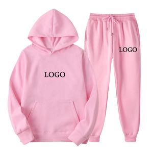 Conjuntos Deportivos de Invierno con Capucha para Hombre, 100% Algodón, con Letras de Múltiples Colores, Logotipo Personalizado, Impresión Digital, Diseño Privado, Tallas Grandes - Product Image 1