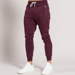 Men's Maroon Hooded <b>Tracksuit</b> Full Zip Solid Color Casual Jogger Set With Side Pockets Breathable Polyester Autumn Wear - Product Image 2