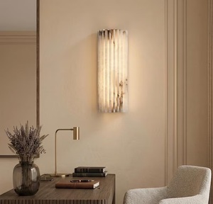 Applique murale moderne en marbre CH, éclairage intérieur rectangulaire, décoration de la maison, pièce de salon - Product Image 4