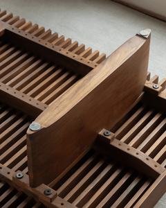 Mesa de Centro Rica Moderna Hecha de Madera de Teca Sólida, Altura Ajustable, Color Marrón Oscuro, para Interiores o Exteriores, Muebles para Sala de Estar - Product Image 6