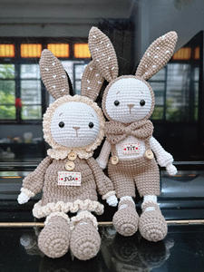 Handmade Crochet Baby Doll Amigurumi Knitted Milk Cotton Yarn Soft Safe Infant <b>Toy</b> for Nursery Decoration Custom OEM Wholesale - Product Image 4