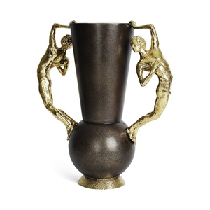 Vase décoratif moderne Saleem International 2026, vase décoratif antique, vase décoratif fait main, vase décoratif design, fleur en métal ginkgo - Product Image 6