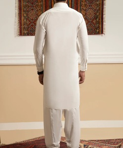 OEM ODM Wholesale Factory Men Casual Pakistani Muslim Shalwar Kameez Embroidery Cotton Ethnic 2 Piece Suit Wedding Dresses - Product Image 3