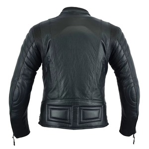 Chaqueta de Cuero Genuino Unisex, Chaqueta de Motociclista de Piel de Oveja Real para Hombre, Ropa Exterior de Motocicleta, Corte Ajustado, Informal, Térmica, de Invierno, a la Moda - Product Image 4