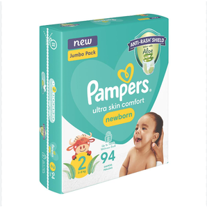 Fournisseur à bas prix de couches jetables pour bébés Pamperss en coton de haute qualité, anti-fuites 3D, douces et respirantes, tailles 2 et 4, stock en gros - Product Image 1