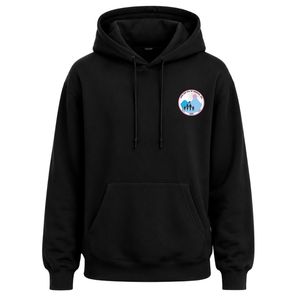 Sweat à capuche brodé avec écusson Black Jack & Jill, en molleton doux, à manches longues, avec poche avant et ajustable - Product Image 1