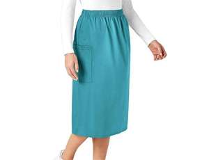 Falda de Trabajo para Mujeres en el Sector Salud, Tela Elástica, Uniforme para Profesionales Médicos - Product Image 1