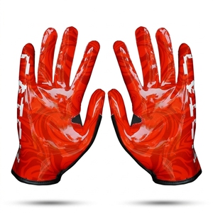 2026 Pakistan Made Extreme High Quality Customized American Football Gloves in Unique Style Super <b>Sticky</b> Receiver Gloves - Product Image 2