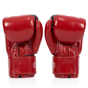 ถุงมือชกมวยไทย Fairtex รุ่นสั่งทำพิเศษ สีแดง ขายดีที่สุด รุ่นล่าสุด อุปกรณ์ฝึกซ้อมคิกบ็อกซิ่ง OEM - Product Image 3