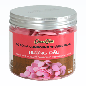 Service de Marque Privée Emballage Individuel HALAL OEM/ODM Boutons de Chocolat Composé à la Fraise 1KG pour Biscuits et Pâtisseries - Product Image 1