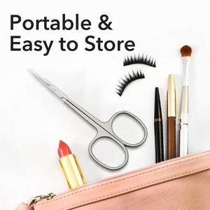 Ciseaux à cuticules professionnels, 1 pièce, petits ciseaux pour manucure, éliminateur de peaux mortes pour l'art des ongles, coupe-cuticules en acier inoxydable - Product Image 6