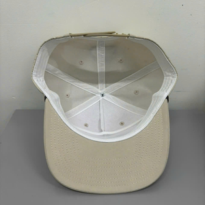 Casquette Snapback 5 Panneaux Beige Personnalisée avec Logo Brodé en 3D, Légère, Protection UV, en Nylon Haute Performance - Product Image 4