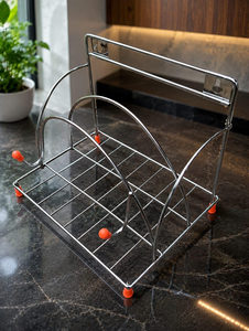 Soporte de Pared de Acero Inoxidable para Chakla Belan, Rodillo de Metal para Roti y Tabla de Cortar, Organizador de Cocina que Ahorra Espacio - Product Image 5