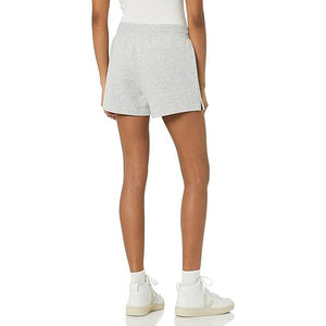 Shorts en molleton pour femme, coupe classique, doux et confortables, taille mi-haute, décontractés, avec cordon de serrage, écologiques, 240g, pour usage quotidien et détente - Product Image 2