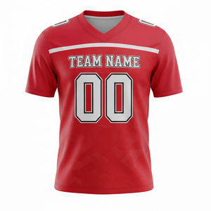 เสื้อเจอร์ซีย์อเมริกันฟุตบอลผู้ชายไซส์ใหญ่ ระบายอากาศได้ดี แห้งเร็ว ต้านเชื้อแบคทีเรีย คุณภาพสูง คอวี แขนสั้น - Product Image 5