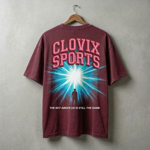 Camiseta de Algodón de Diseño Personalizado para Hombre y Mujer, Estilo Urbano, Gráfica, Informal, de Verano, Unisex, al por Mayor - Product Image 1