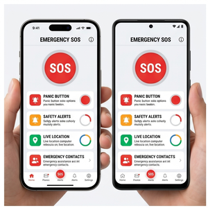 RoyalCraft Enterprise : Application SOS d'urgence, bouton de panique, alertes de sécurité, localisation en direct, contacts d'urgence pour - Product Image 1