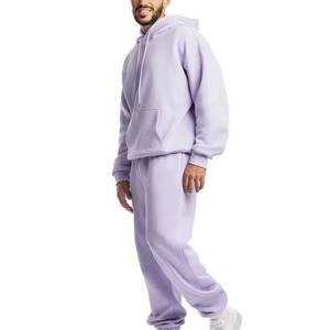 Sudadera con capucha y cremallera de algodón 100% de alto gramaje, color morado claro, personalizada, para hombre, con diseño lavado, ideal para invierno. - Product Image 6