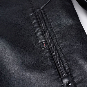 Good Prices Full Sleeve Custom Logo Latest Design <b>Men</b> Leather <b>Jacket</b> Available For Casual Wear Leather <b>Jacket</b> <b>Men</b> - Product Image 6
