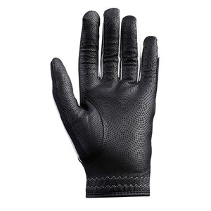 Golf Gloves White Black Genuine Leather Full Finger Non-Slip Breathable Adjustable <b>Wrist</b> <b>Strap</b> Unisex Sports Model DARIB IMPEX - Product Image 3