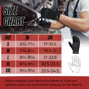 Guantes de Trabajo Resistentes y Transpirables de PU de Alta Calidad para Mecánicos, Antivibración, con Logotipo Personalizado en la Parte Posterior para Uso en Exteriores - Product Image 5