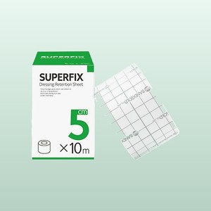 Bande adhésive médicale Superfix 5cm x 10m, pansement non tissé, rouleau de fixation adhésif, pansement non tissé pour plaies - Product Image 4