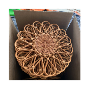 Minimalist Dining <b>Table</b> Rattan Placemat Natural Woven <b>Table</b> <b>Mat</b> Vietnam Supplier - Product Image 5