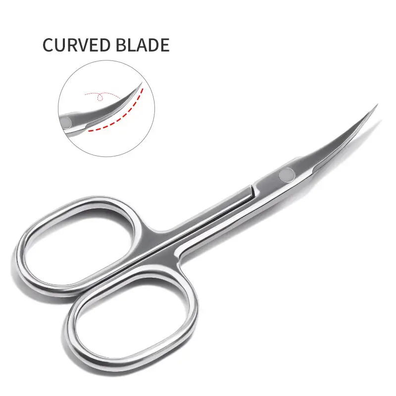 Cuticle Nippers Scissors Nail Clipper Stainless Steel Curved Tip Thin Blade Cuticle Scissors Trimmer Dead Skin Remover Manicure