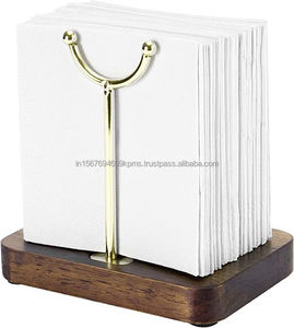 Soporte de pañuelos de tendencia con base de madera y soporte de servilleta increíble para hoteles y restaurantes, gran cantidad, venta de servilletero de nuevo estilo - Product Image 4