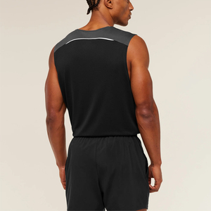 Custom <b>Heat</b>-Transfer Printed Eco-Friendly Breathable Polyester/Cotton Men Tank Top Summer Beach Wear Fashion Vest Quick Dry - Product Image 2
