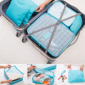 9 pièces de cubes de rangement pour vêtements, résistants à l'eau, pour bagages de voyage, sacs de rangement pour vaisselle et assiettes - Product Image 6