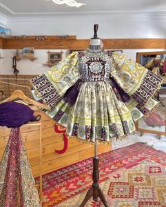 Precios al por mayor: Últimos vestidos afganos Kuchi, estilo étnico gitano tribal afgano, ropa de mujer hasta la rodilla, vestido afgano para boda - Product Image 2