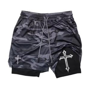 Pantalones Cortos Deportivos de Alta Calidad para Hombre, Compresión, Cintura Elástica, Ligeros para Verano, para Gimnasio, Running, Entrenamiento - Product Image 2