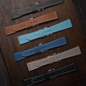 Bracelet de montre durable en cuir de veau Swift, plusieurs options de couleurs, pour petits poignets, en cuir de vache véritable, vente en gros - Product Image 6