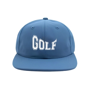 Casquette de golf performante anti-humidité, 6 panneaux, légère, à fermeture snapback pour homme, avec logo personnalisé, bande tissée et fermeture à clip métallique - Product Image 1