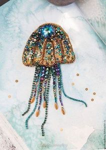Broche de Cuentas Hecho a Mano de Primera Calidad, Pin Bordado Decorativo para Chaquetas, Abrigos, Bufandas y Bolsos, Elegante - Product Image 3
