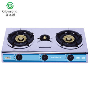 Cuisinière à gaz double usage en acier inoxydable avec allumage piézoélectrique pour gaz naturel et GPL, idéale pour l'hôtellerie et l'usage domestique - Product Image 4