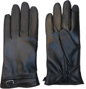 Gants en cuir d'hiver très demandés, en cuir de mouton véritable doux, respirants, avec doublure en microfibre écologique, pour la vie quotidienne - Product Image 1