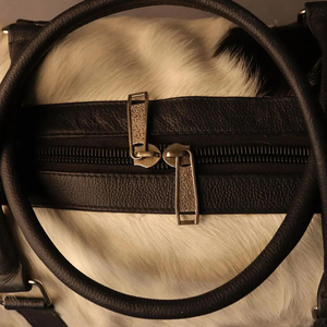 Bolsa de Viaje de Cuero Vacuno con Cierre de Cremallera, Bolsa de Fin de Semana, Diseño Duradero - Product Image 6
