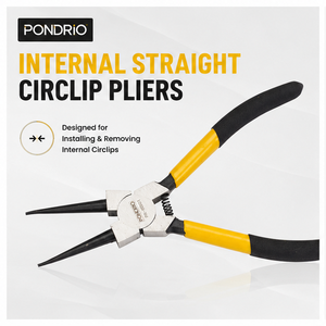 Pince à sertir métrique robuste PONDRIO en acier à longue poignée avec mâchoire de coupe <span class=keywords><strong>diagonale</strong></span> pour circlip, personnalisation OEM - Product Image 2