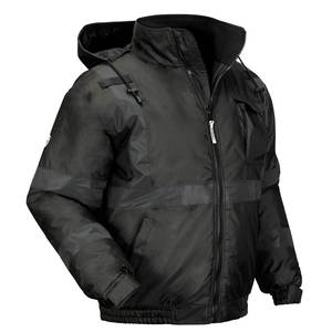 เสื้อแจ็คเก็ตนิรภัยสะท้อนแสงสำหรับผู้ชาย แบบกันน้ำ เหมาะสำหรับงานหนัก ฤดูหนาว สำหรับเจ้าหน้าที่รักษาความปลอดภัยและงานก่อสร้าง - Product Image 1