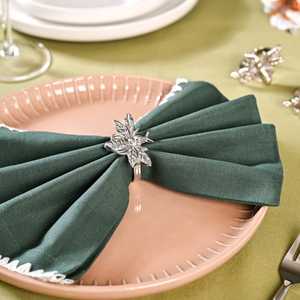 Anneaux de serviette dorés pour la mise en table, porte-serviettes décoratifs en métal pour mariage, fête, dîner, restaurant et décoration de table à domicile - Product Image 1