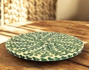 Plateau rotatif à double niveau pour épices ILAHI, réglable, étanche, multifonctionnel, couleur magnifique, style vintage - Product Image 5