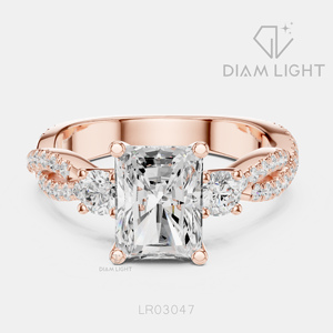 2.00CT Radiant Cut Lab Grown Diamond <b>Ring</b> IGI Certified 14K White Gold F+ Color VS+ Clarity Engagement Anniversary <b>Ring</b> Gifting - Product Image 3